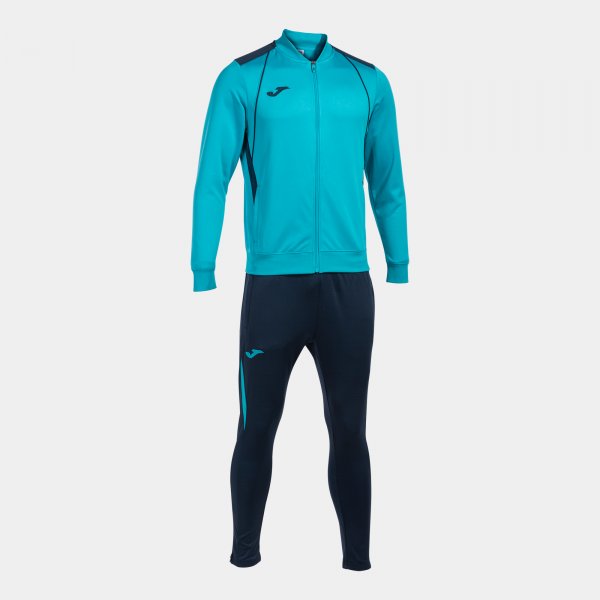 CHAMPIONSHIP VII TRACKSUIT FLUOR TURQUOISE-NAVY L - GIVsport GIVOVA & JOMA