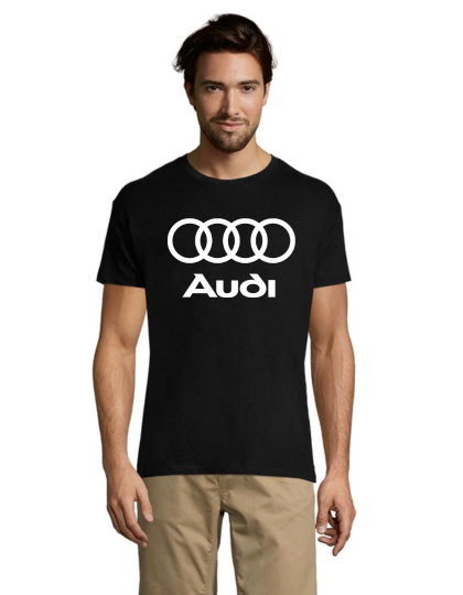 Audi Black men's t-shirt black 2XS