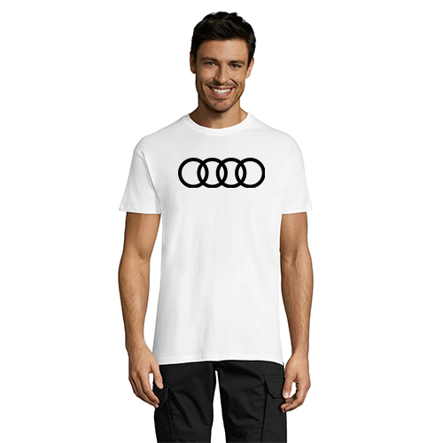 Audi Circles men's t-shirt white 4XL