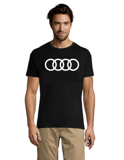 Audi Circles men's t-shirt black 2XL