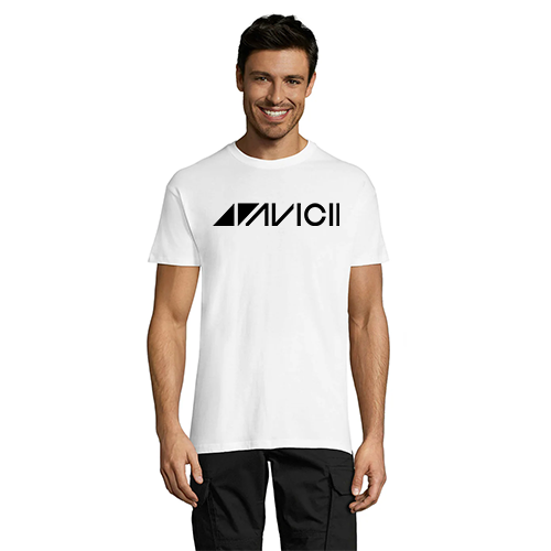 Avicii men's T-shirt white L