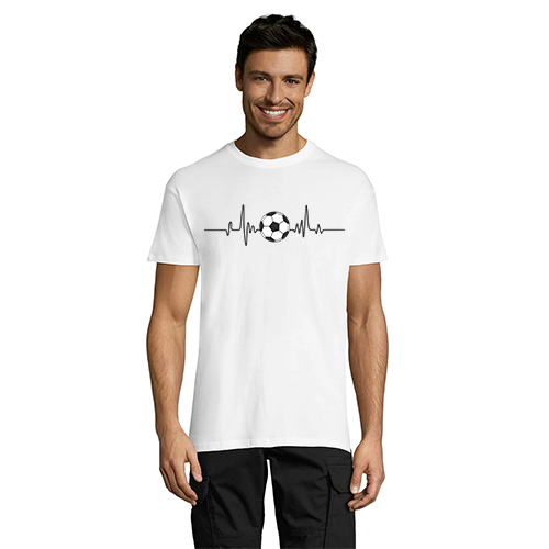 Ball and Pulse men's t-shirt white 3XS