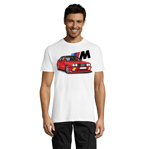BMW E30 With M men's t-shirt white 3XL