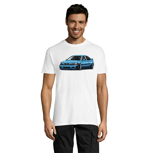 BMW E46 men's t-shirt white 3XS