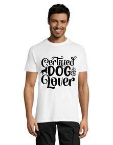 Certified Dog Lover men's T-shirt white L
