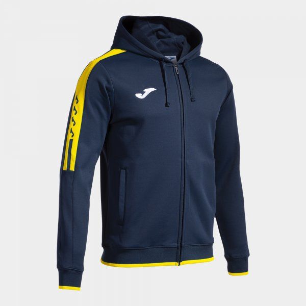 OLIMPIADA ZIP-UP HOODIE mikina navy žltá XS