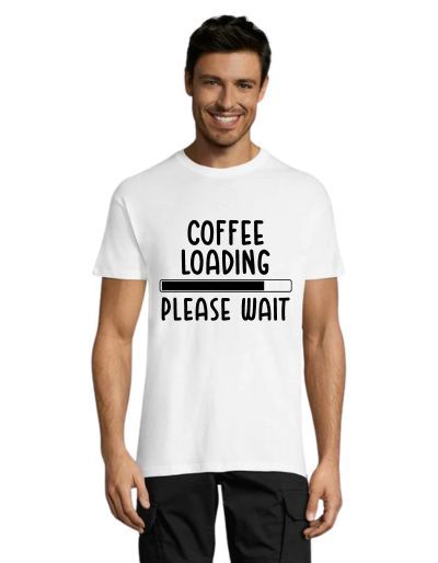 Coffee loading, Please wait men's t-shirt black 2XL