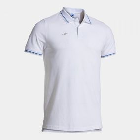 CONFORT CLASSIC SHORT SLEEVE POLO WHITE ROYAL S