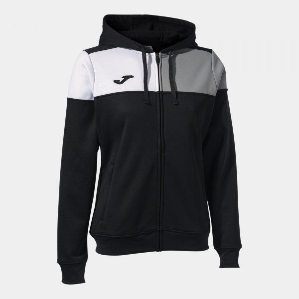 CREW V ZIP-UP HOODIE mikina čierna M