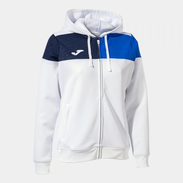 CREW V ZIP-UP HOODIE mikina biela L