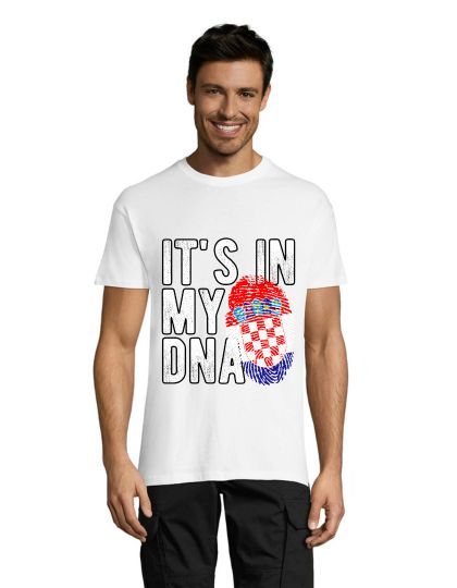 Croatia - It's in my DNA men's shirt white 2XS