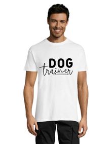 Dog trainer men's t-shirt white 2XL