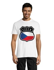 Emblem Czech republic men's shirt white L