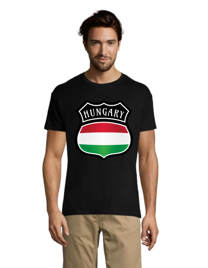 Emblem Hungary men's shirt black 2XL