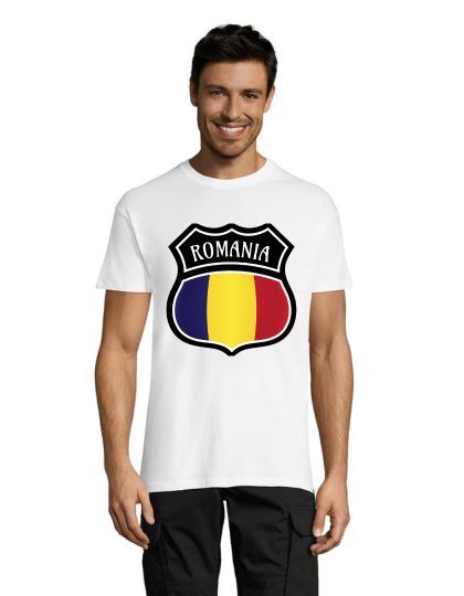 Emblem Romania men's shirt white XL
