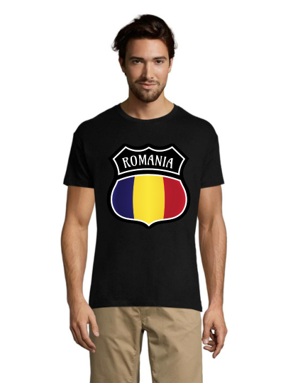 Emblem Romania men's shirt black L