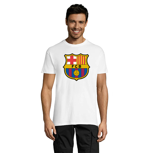 FC Barcelona men's t-shirt white S