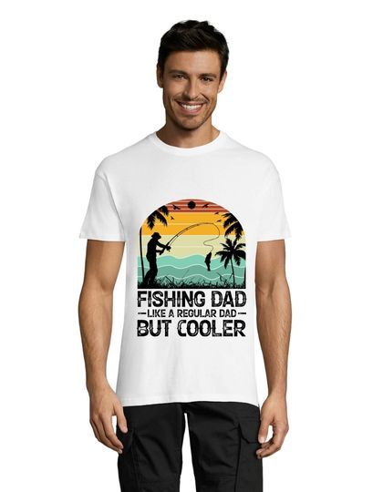 Fishing Dad men's t-shirt white 3XS