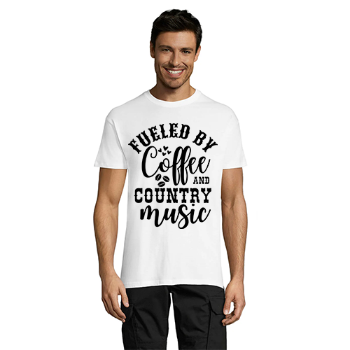 Fueled By Coffee And Country Music men's t-shirt black 2XL