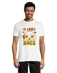 I love dog's 2 men's t-shirt white 2XL