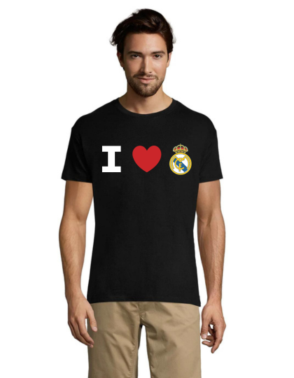 I Love Real Madrid Club men's t-shirt black 2XL