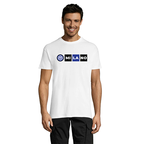 Inter Milano 1 white men's t-shirt 2XS