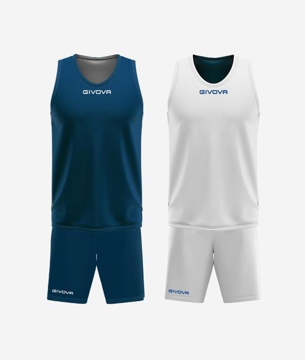 KIT DOUBLE IN MESH BLU/BIANCO Tg. L