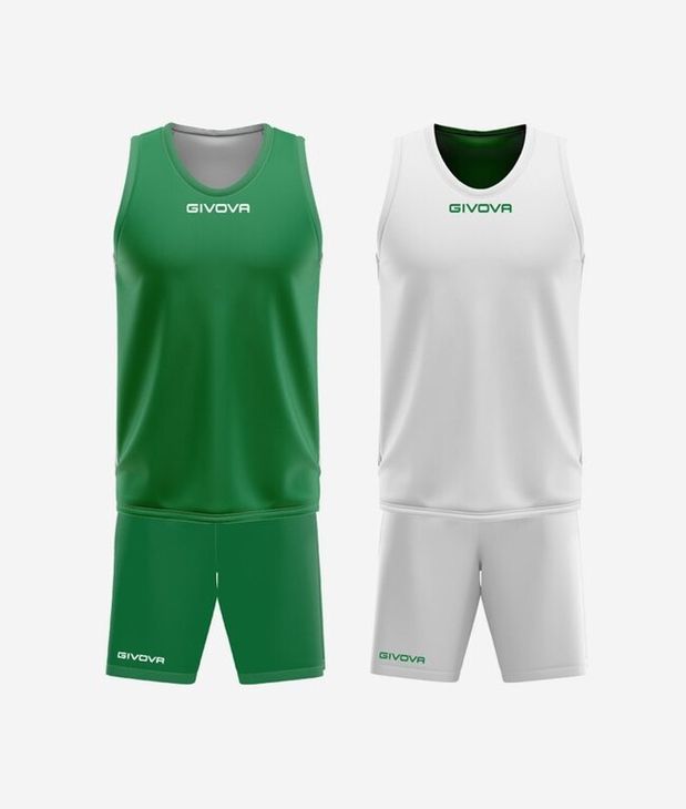 KIT DOUBLE IN MESH VERDE/BIANCO Tg. 3XS