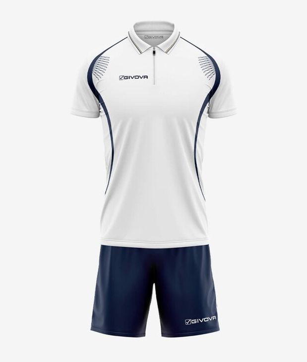 KIT EASY jersey white/blue S