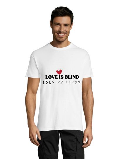 Love is Blind men's T-shirt white S
