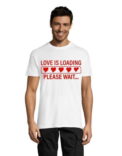 Love is Loading men's T-shirt white L