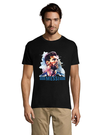 Messi 3 black men's t-shirt L