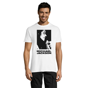 Michael Jackson Face men's t-shirt white 3XS