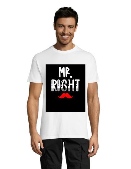 Mr.Right men's t-shirt white 2XL