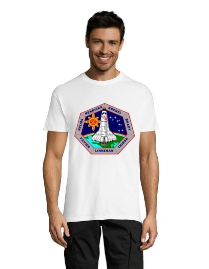 NASA badge men's t-shirt white 3XS