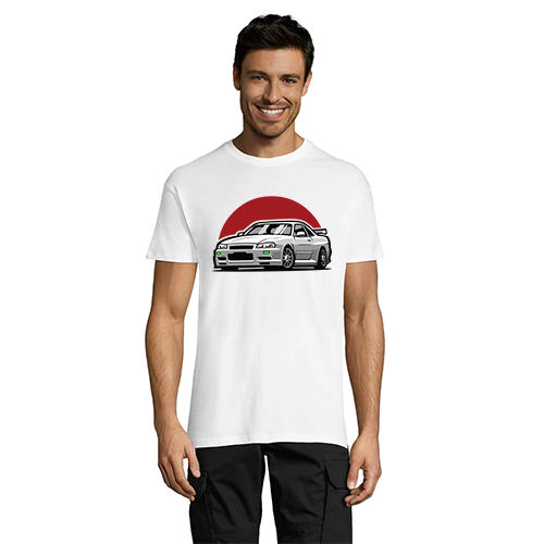 Nissan GTR R34 Red SUN men's t-shirt black 2XL