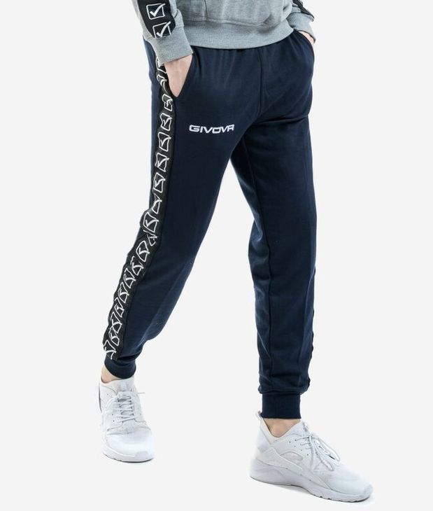 PANTALONE TERRY BAND sweatpants blue XS