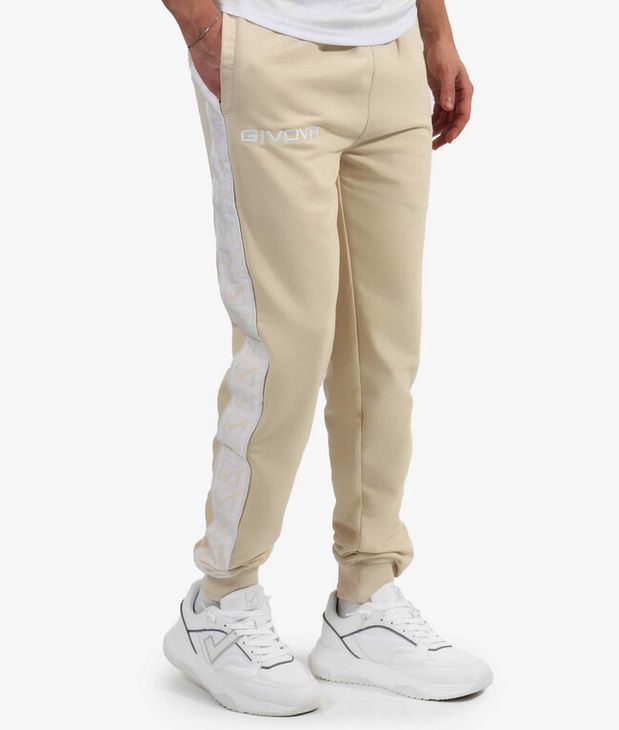 PANTALONE TERRY BAND tepláky piesková L