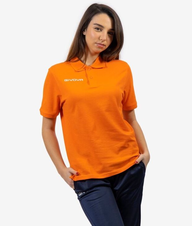 POLO COTONE PIQUET SUMMER polo tričko oranžová 2XS