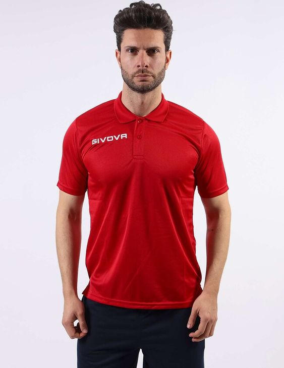 POLO POCKET IN MESH ROSSO Tg. 2XS