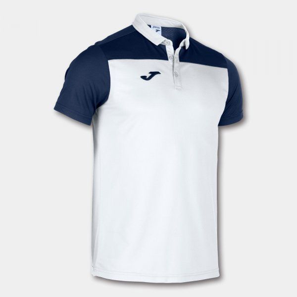 POLO SHIRT HOBBY II WHITE-NAVY S/S XS