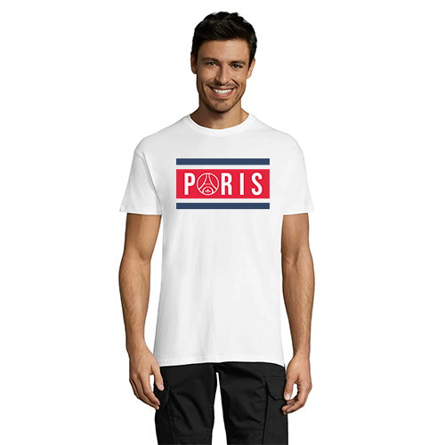 PSG 3 grafika white men's t-shirt XS