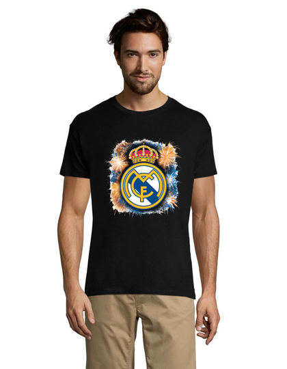 Real Madrid 4 black men's t-shirt L