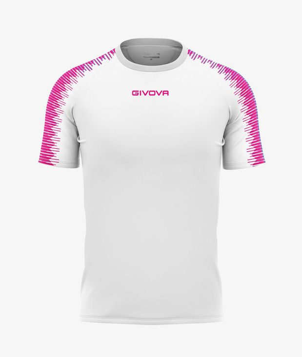 SHIRT CLUB IN MESH BIANCO/FUXIA Tg. 2XL