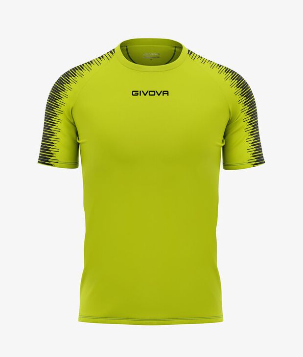 SHIRT CLUB IN MESH GIALLO FLUO/NERO Tg. M