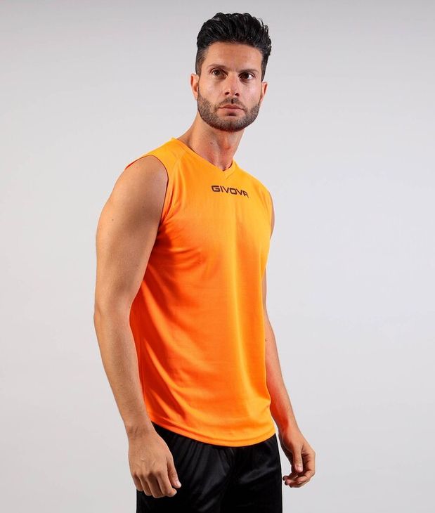 SHIRT SMANICATO GIVOVA ONE ARANCIO FLUO Tg. XL