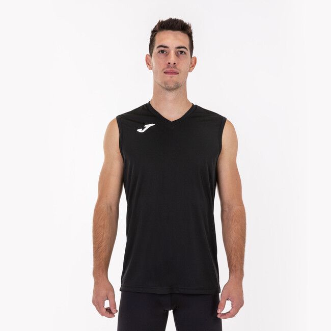 SLEEVELESS T-SHIRT COMBI BLACK 2XL-3XL