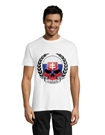 Slovakia scull men's t-shirt white 3XL