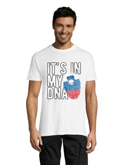 Slovenia - It's in my DNA men's shirt white L