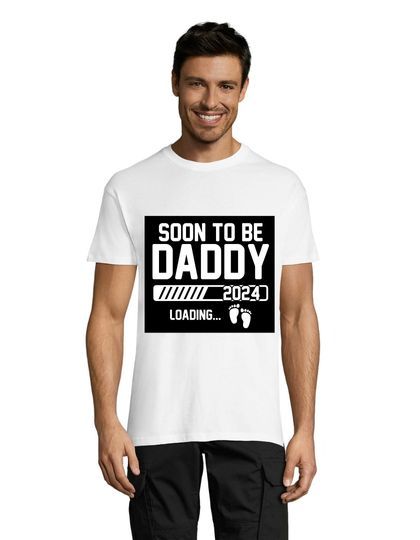 Soon to be daddy 2024 men's t-shirt white 3XS